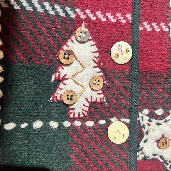 Vintage Plaid Christmas Vest - Picture 4 of 6